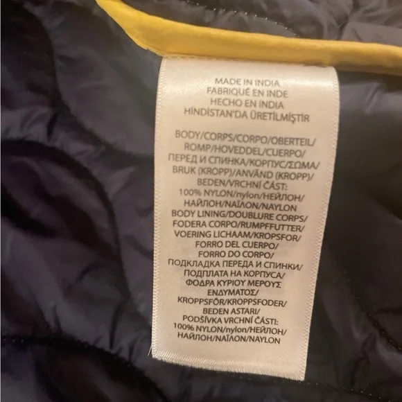 Polo by Ralph Lauren Yellow Puffer Jacket with Hood
